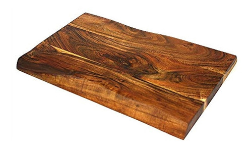 Tabla De Cortar De Madera Maciza De Acacia Hecha A Mano