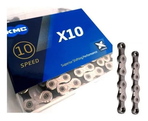 comprar Corrente Kmc X10 Silver Prata 116 L 10 V Shimano Sram MTB