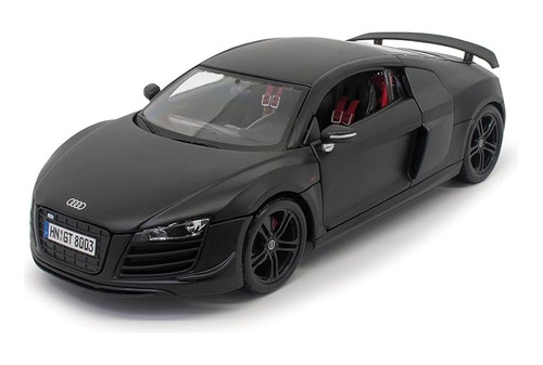 Audi R8 Negro Mate Escala 18 Coche Edición Especial