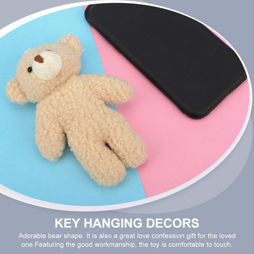 3 Adorables Muñecos De Peluche Con Forma De Oso Colgante Par