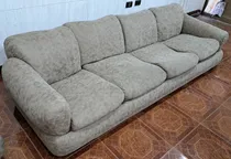 Comprar Juego De Sillones Living, Ecocuero, Renovados, 4 Cuerpos Marrón Claro