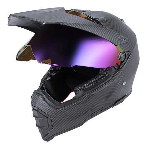 Imagen 2 de 3 de Casco Moto Kov Kx1 Carbon City Cross Certificado