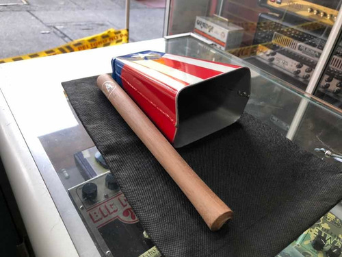 Campana Salsera Mediana 17 Cm Puerto Rico Con Palo Y Funda