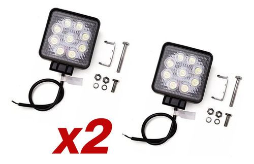 2 Faro Auxiliar Reflector 4x4 Led Off Road 27w 12v Camion