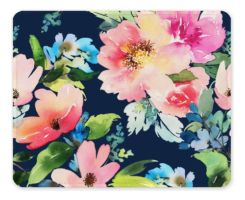 Auhoahsil Mouse Pad, Square Floral Design Blue Daffodils ...