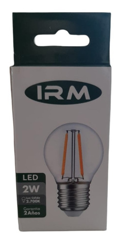 Imagen 2 de 2 de Ampolleta Led Filamentos Forma De Gota 2w Marca Irm