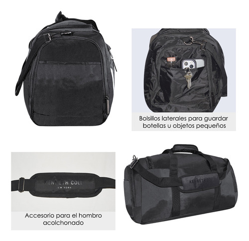 Mochila Deportiva Kenneth Cole®, Maleta Gym, Bolsa De Viaje