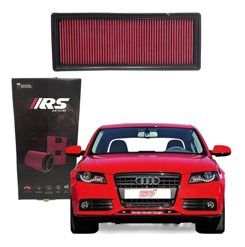 Filtro Ar Esportivo Inbox Rs Audi A4 2.0 Tfsi 2011 + Brinde