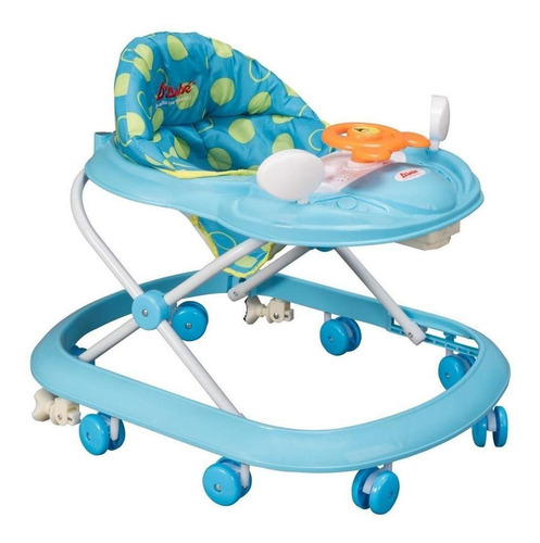 Andaderas Para Bebes Mecedora Picola De 8 Llantas Musical Color Azul