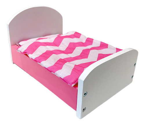 Dollhouse En Miniatura Con Juego De Ropa De Cama Mini Rosa