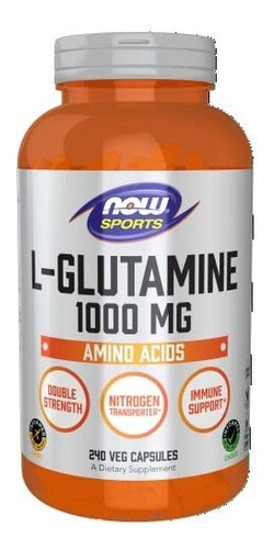 Aminoácido L-glutamina 1000 Mg Now Sports Nutrition 240