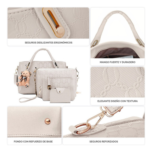 Y Bolsa Para Dama Mujer Impermeables Set 4 Pzs Calidad