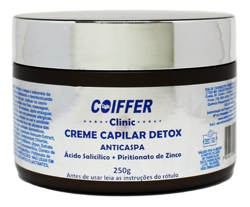 Anticaspa Creme Capilar Detox  Coiffer 250g