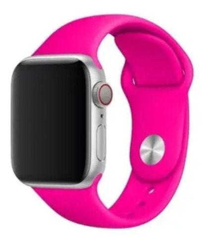 Pulseira Sport Para Apple Watch Serie 8 41mm 45mm Sm Top Cor Rosa-Pink Largura 41 mm