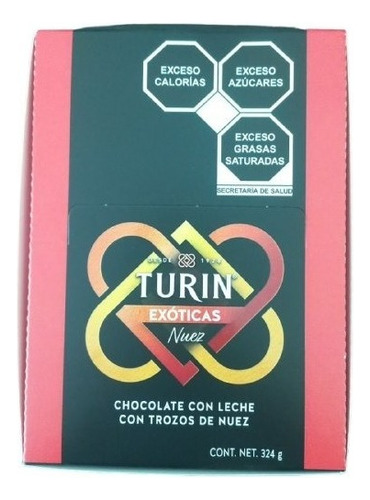Chocolates Con Nuez Turin Exoticas 324grs