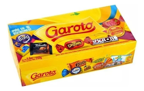  Bombones Garoto Surtidos Chocolates Caja 250 Grs