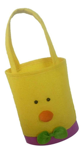 Yellow Chick Chicken Fabric Tote Bag De Pascua Candy Egg Bag