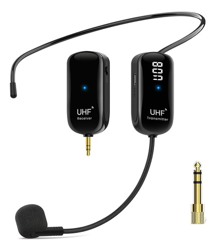 Micrófono Inalámbrico Marca 1mii /auriculares /negro