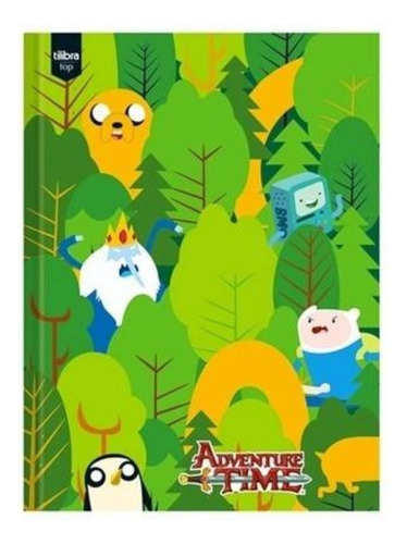 Caderno Brochura 1/4 Capa Dura Hora De Aventura Tilibra 96 F 02