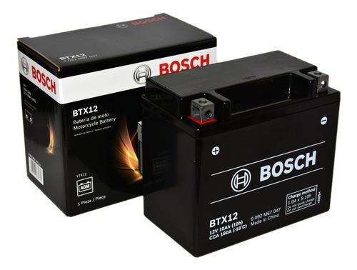 Bateria Moto Gel 12v 10a 180cca Bosch 0092m67047