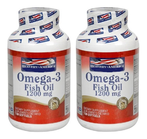 2 Omega 3 Fish Oil 1200mg 100un - Unidad a $559