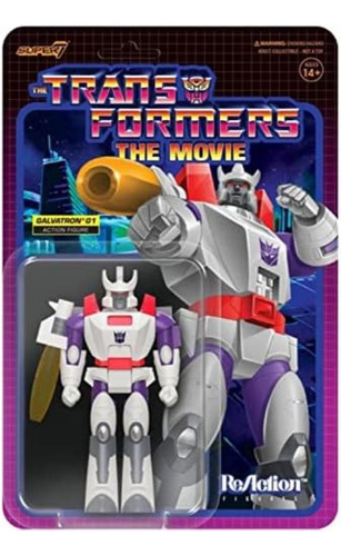 Super 7 Figura Reacción Exclusiva Galvatron G1 Transformers