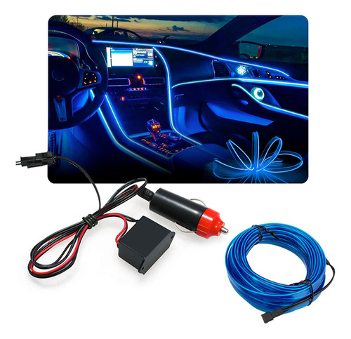 Fita Led Painel Honda Fit 2005 5m Azul Marinho Tunning Top