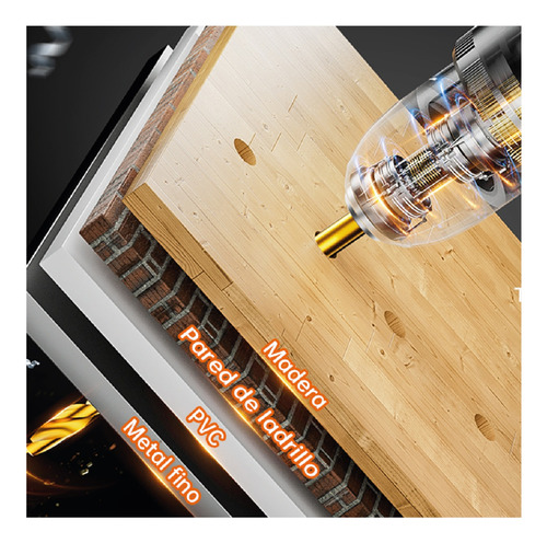 Taladro Atornillador 20v Ingco Brushless Portátil + Extensor