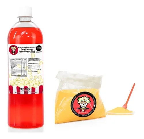 comprar 1l Aceite Sabor Mantequilla Para Palomita+ 500g Sal Flavacol
