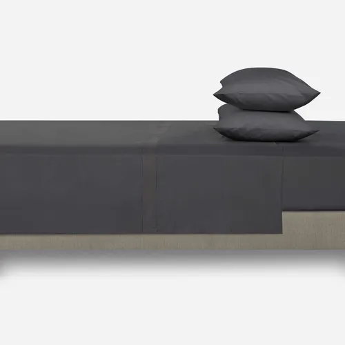 Sábana Rosen 180 Hilos Lisa Charcoal Súper King