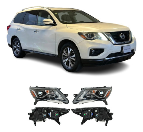 Juego Par Faro Nissan Pathfinder 2017 2018 Mtp