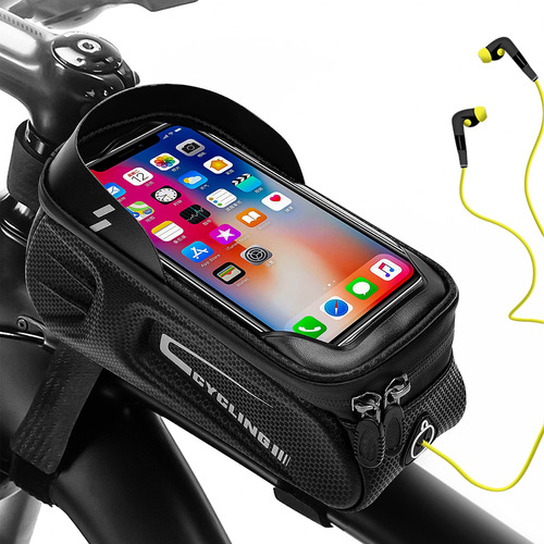 Bolsa Marco Frontal Para Telefono Bicicleta Resistente Agua