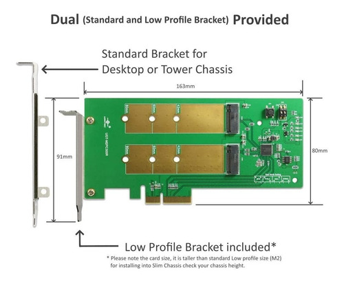 Dual M.2 Ssd Raid Pcie X4 Tarjeta De Host Ugt-m2pc300r