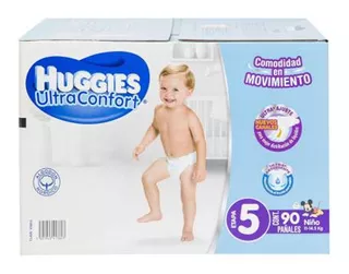 Pañal Ultraconfort Etapa 5 Niño 90 Pz Huggies