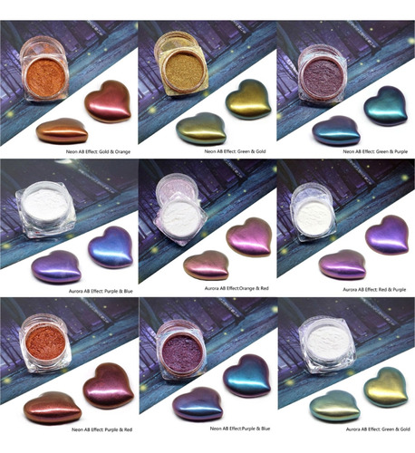 Espejo Pigmentado Color Magic Resin Chameleons Rainbow Pearl