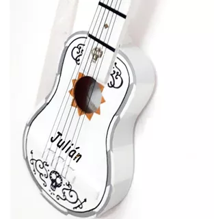 Guitarra Niños Coco Personalizada + Pua .no Es Sticker.