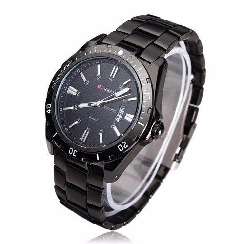 Relógio Masculino Curren Luxo Marca All Black