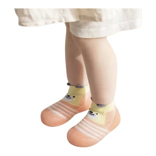 Zapatos  Antideslizante Tipo Media Suela En Silicona Bebés