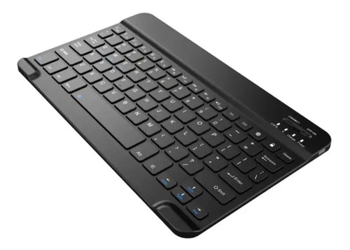 Teclado P/tablet Bluetooth Recargable Negro Ultra Ligero 