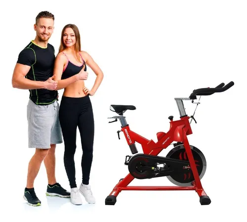 Bicicleta Fija Pro Aparato Ejercicio Esbpro600 Rojo Benotto