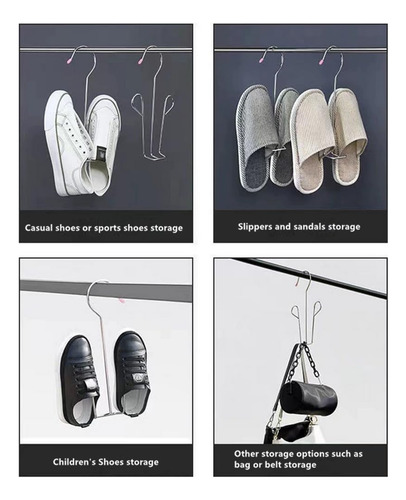 Colgador De Zapatos De Acero Inoxidable De 5 Piezas Para Sec