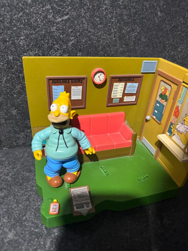 Lote Playset Playmates Los Simpson Abraham Simpson Original (Usado)