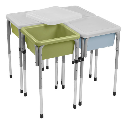 Mesa De Juego 4 Estaciones Con Contenedores Sensoriales
