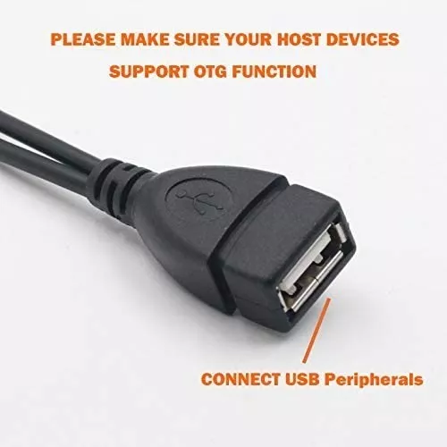 2 en 1 Micro Usb (cable Otg Alimentación) Adaptador - Temu Spain