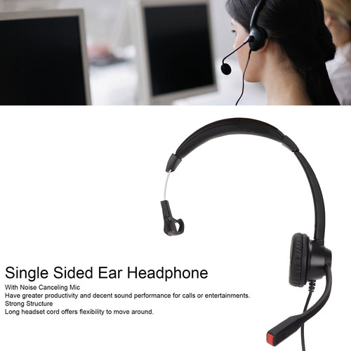 Abc Auriculares De Un Solo Oído Rj9 Auriculares Para
