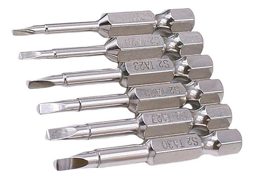 Paquete De 6 Puntas De Destornillador Triangular 1/4 Cabeza