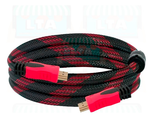 Cable Hdmi Mallado Con Filtros 1.5 Metros Garantía X Vida