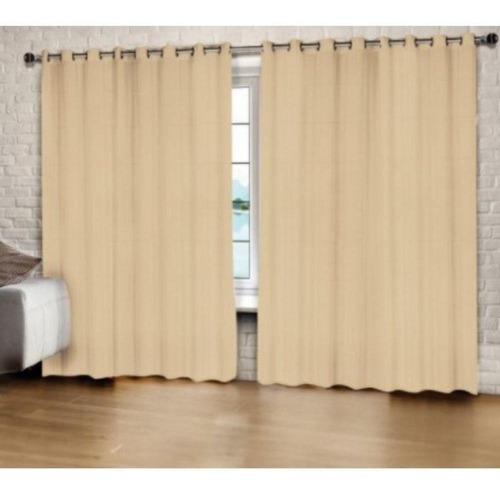 Cortina Oxford Palha 6.00 X 2.20 Para Sala / Quarto