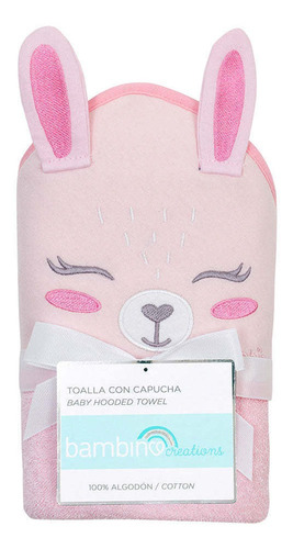 Toalla Con Capucha Bebe, 100% Algodón Bambino, 4 Diseños Dif