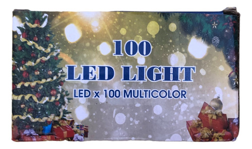Tira Luces De Navidad Led Multicolor X100 220v 8 Funciones